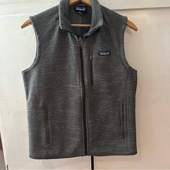 Patagonia Charcoal Sweater Fleece Full Zip Vest • Size: M - Picture 3 of 8